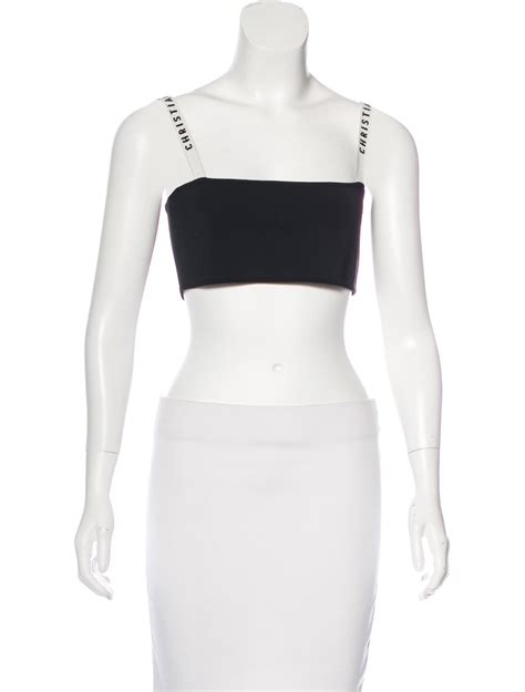 dior crop top with straps|authentic christian Dior tops.